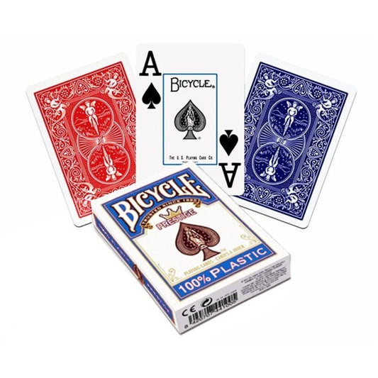 Jeu de Cartes Poker Bicycle Prestige Rouge ou Bleu (réf. 1926)