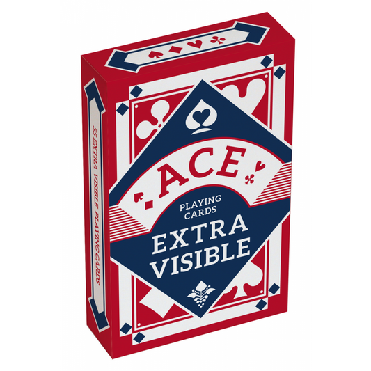 Jeu de Cartes ACE Extra Visible Rouge (réf. 2066)