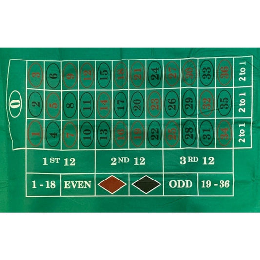 Tapis Black Jack/Roulette Mat - 180cm X 90cm (réf. 2238)