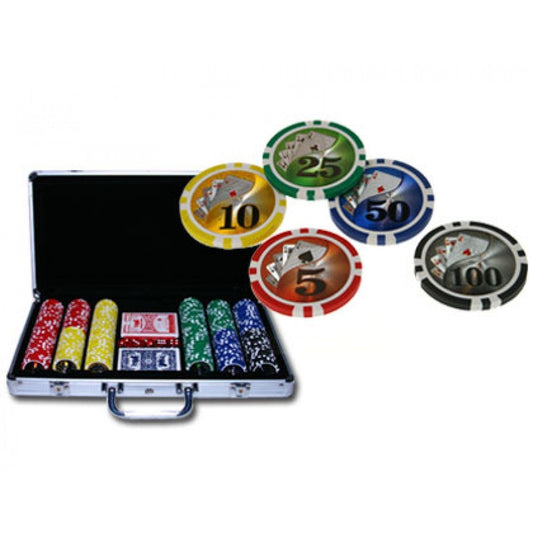 Jetons - Alum. Coffre 300 Royal Flush (réf. 2286)