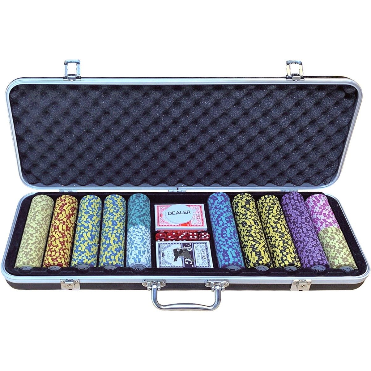 Jetons - Mallette D'aluminium Clay Crown 500 (réf. 2457)