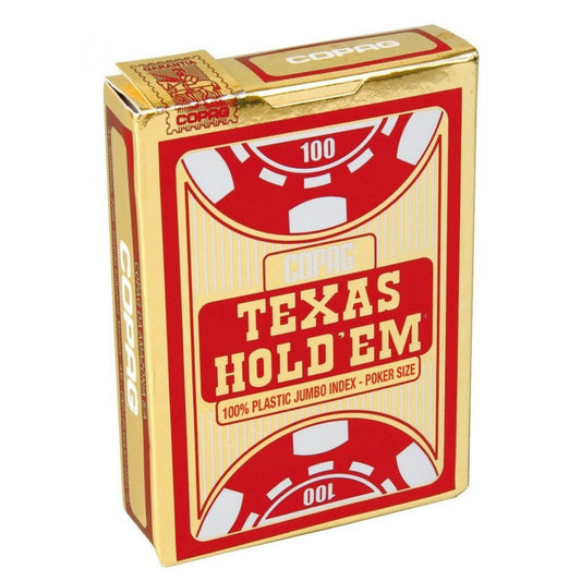 Jeu De Cartes Copag Texas Jumbo Rouge ou Noir (réf. 3094)