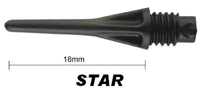 Pointes Darts Plastiques 2BA STAR (réf.3351)
