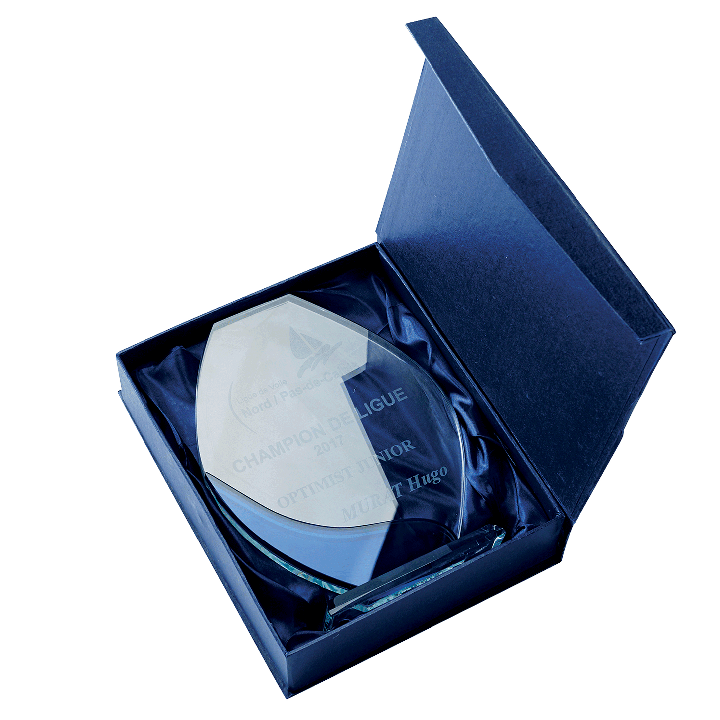 Trophée en verre en 2 tailles (réf. 4034)