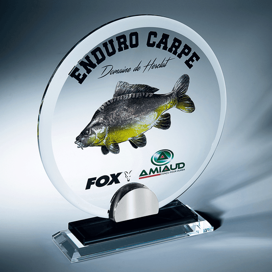 Trophée en verre en 3 tailles (réf. TV 4038)