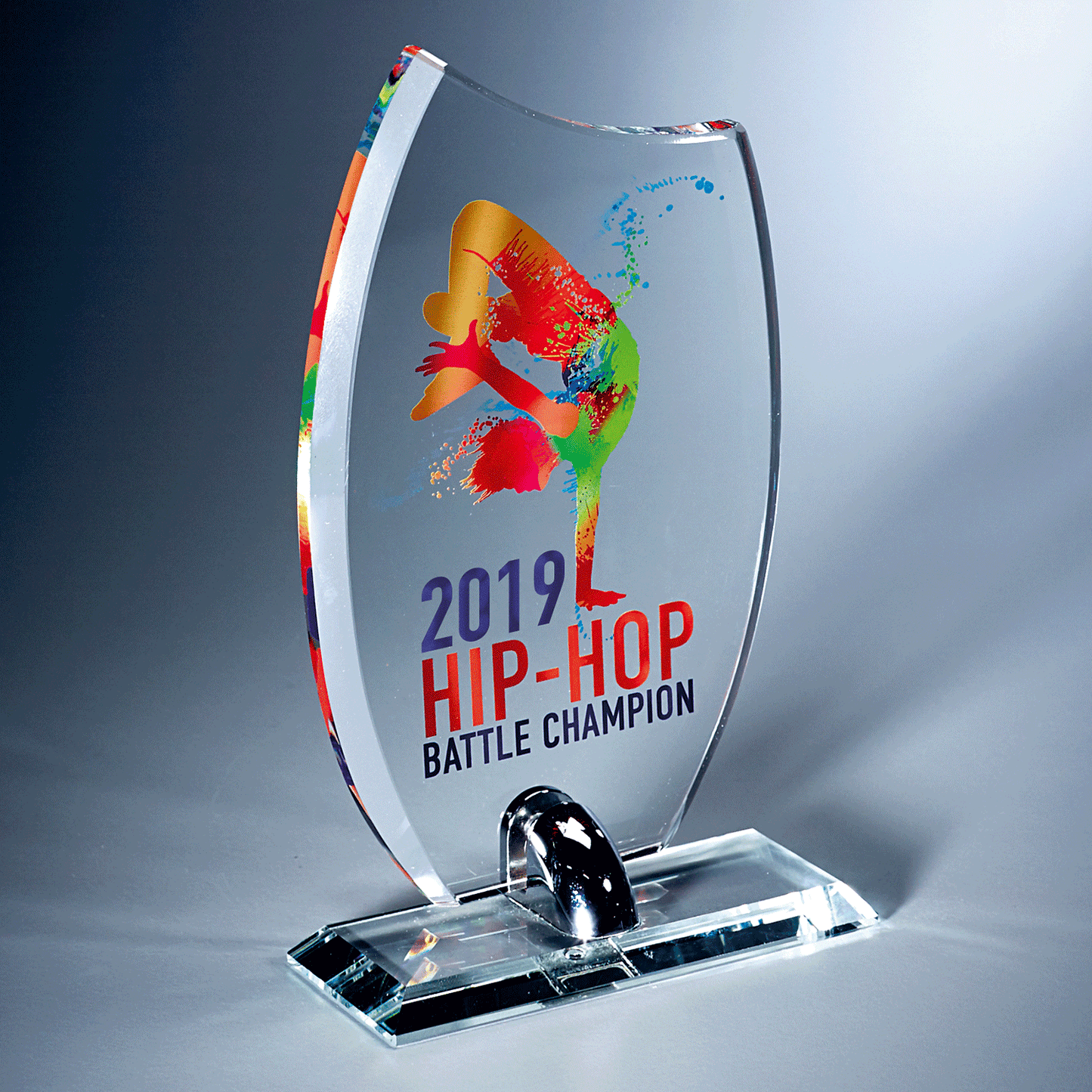 Trophée en verre en 3 tailles (réf. TV 4041)