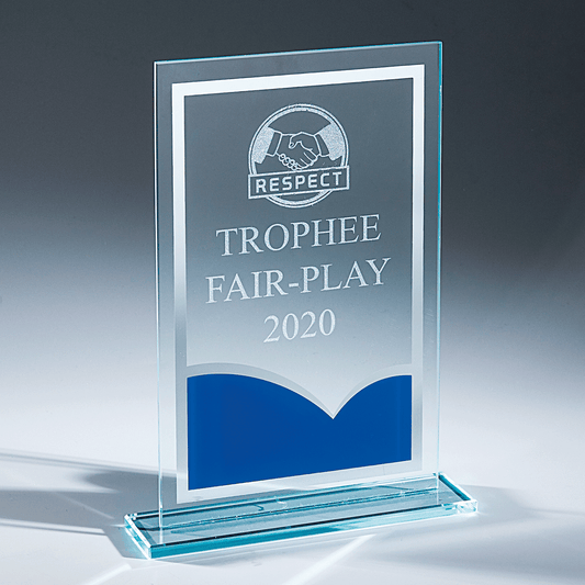 Trophée en verre en 3 tailles (réf. TV 4057)