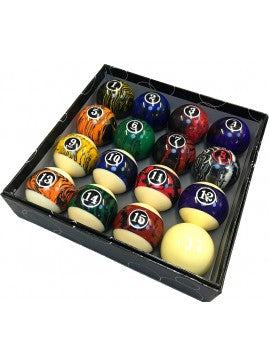 Jeu de boules Pool 57,2mm Marbre (réf. 5010)