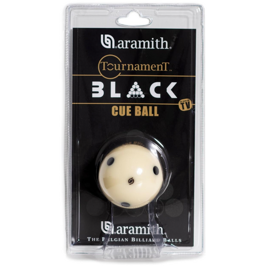 Boule Pool - Blanche 57.2mm Edition Noir (réf. 5383)