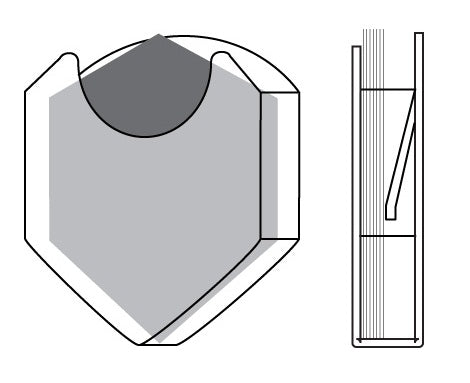 Casier Poche Pour plumes -  pour 12pièces. (réf.5399)