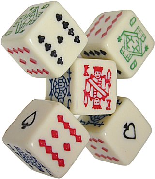 Dès De Poker - 16mm (réf.584)