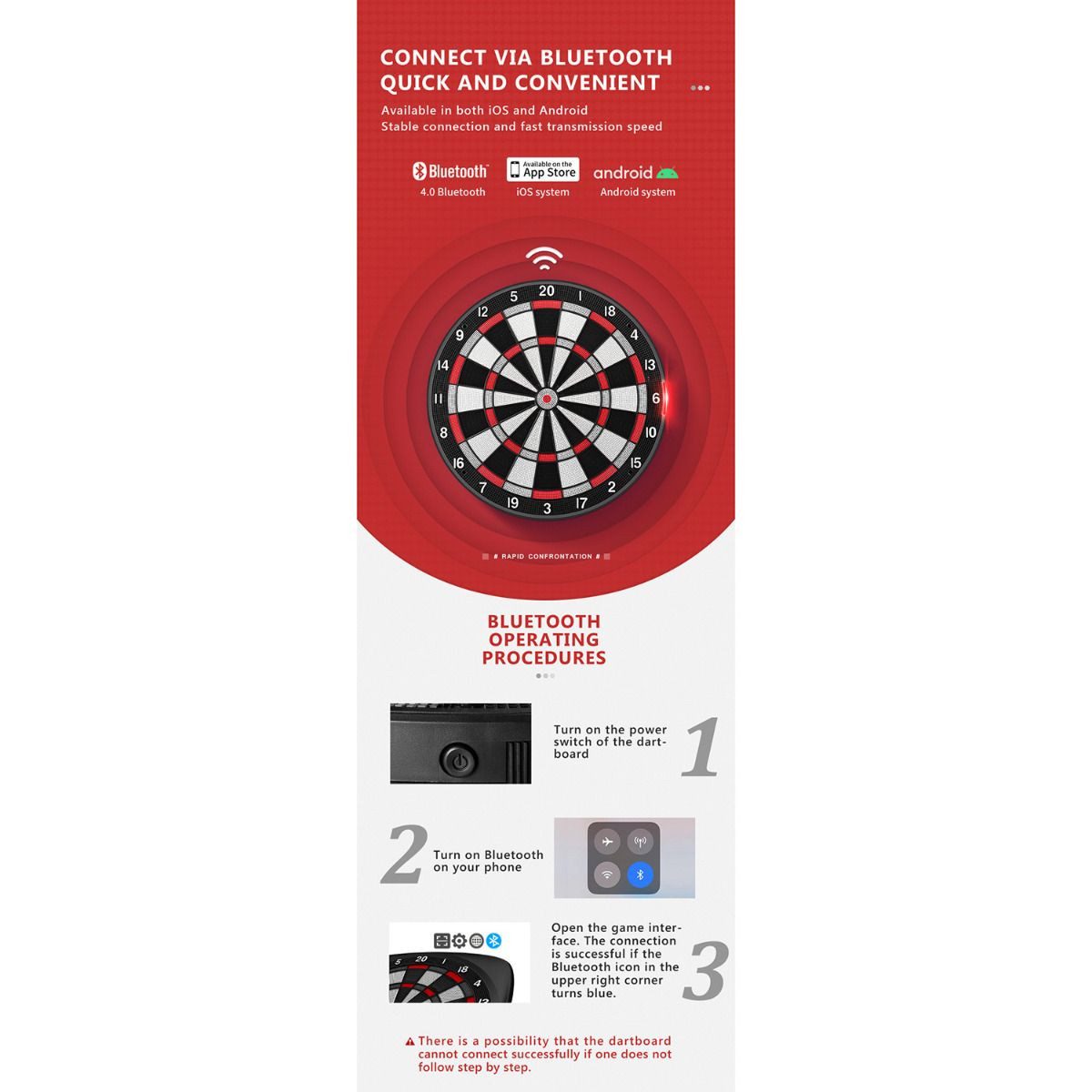 Cible Darts Electronique Buffalo A1 Buetooth (réf. 5893)