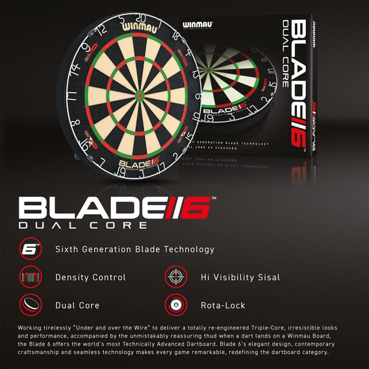 Cible Winmau Blade 6 Dual Core (réf. 652)