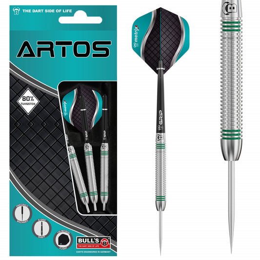 Fléchettes BULL'S Artos AR1, Mint 80% Tungsten (réf. 7001)