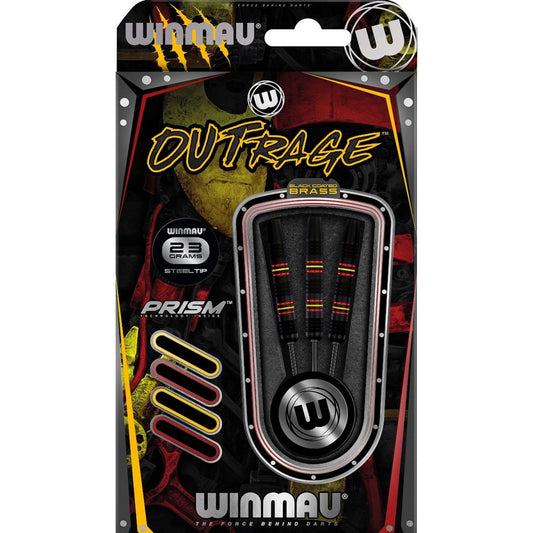 Fléchettes Winmau Outrage Brass (réf. 714)