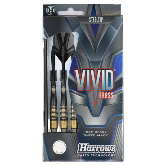 Fléchettes Harrows Vivid Brass Noir (réf. 771)