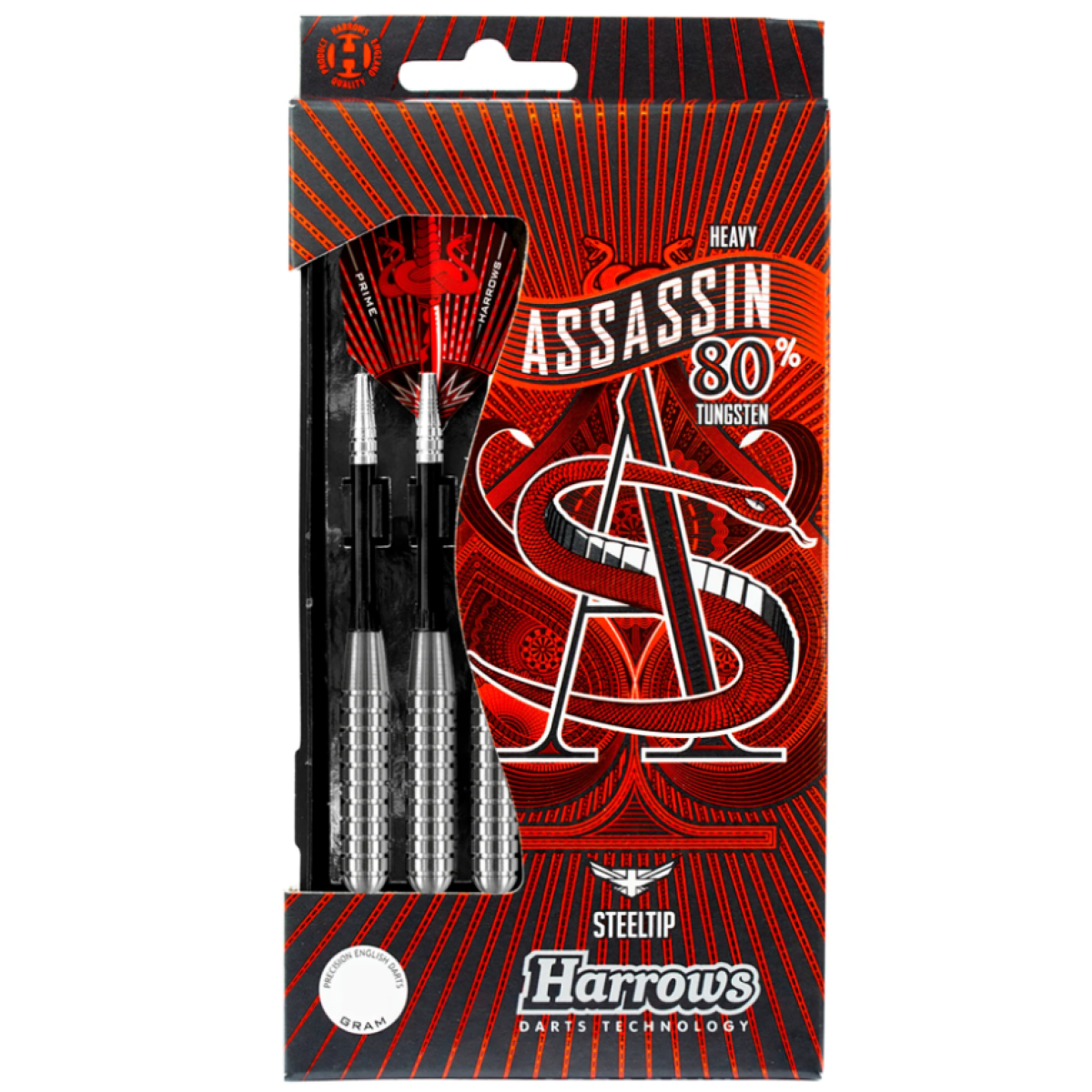 Fléchettes Harrows Assassin Heavy 80% Tungstene (réf. 780)