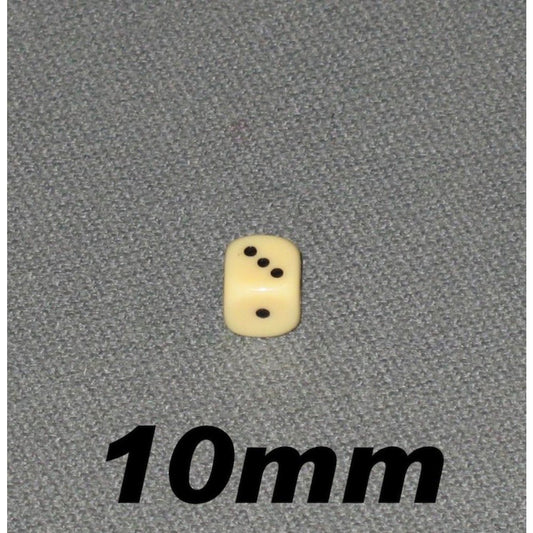 Dé 10mm couleur ivoire (réf. 939)