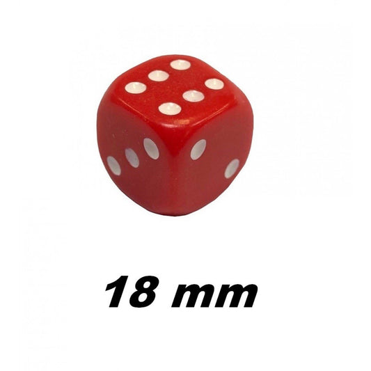 Dé 18mm Rouge, Bleu ,Vert (réf. 956)