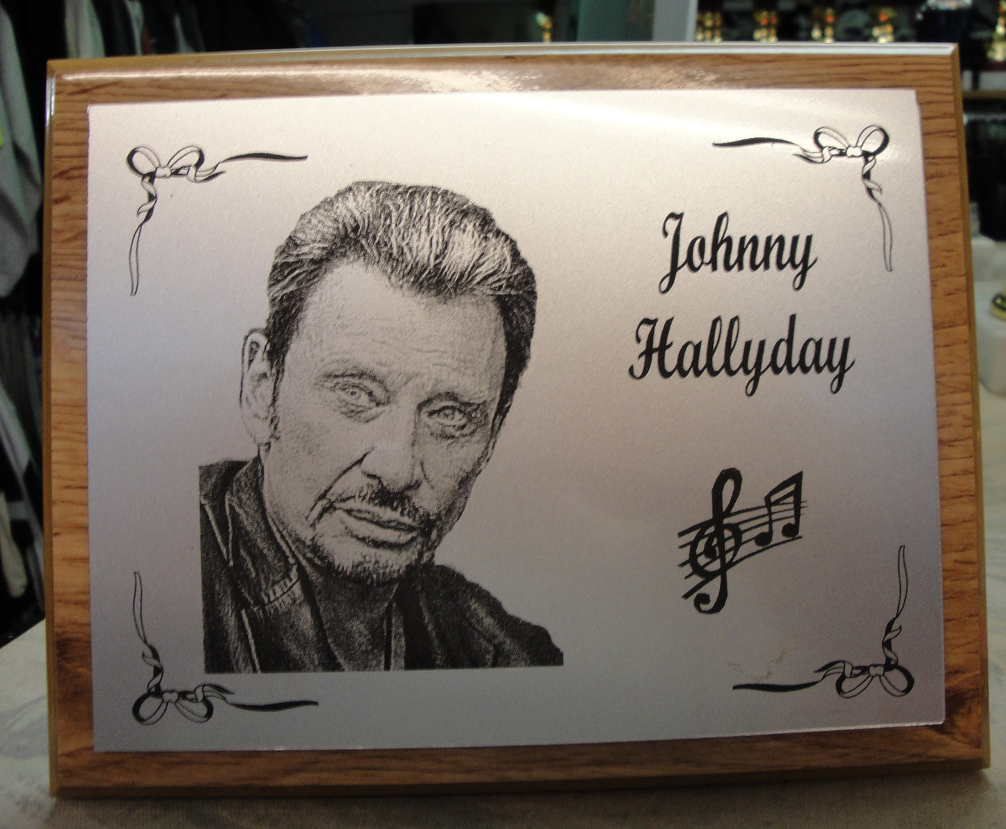 Bois de luxe Clair + plaque grise clair