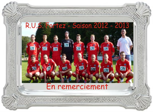 Assiette en étain en Sublimation (réf. BR445 - 446 - 447)