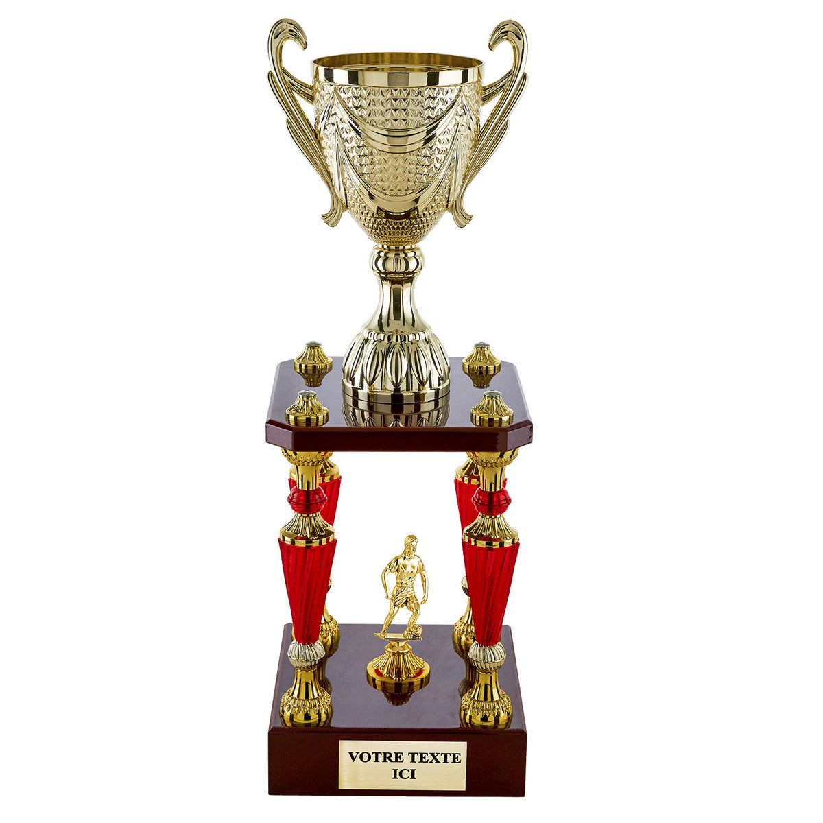 Coupe - Trophée (avec colonne - étage) en 3 tailles (réf. NK - CP5307 A - B - C)