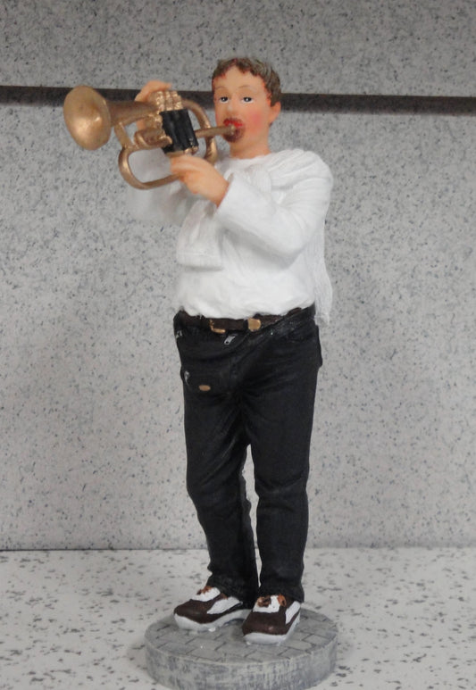 Résine-Statuette Carnaval (réf. Trompettiste 1)