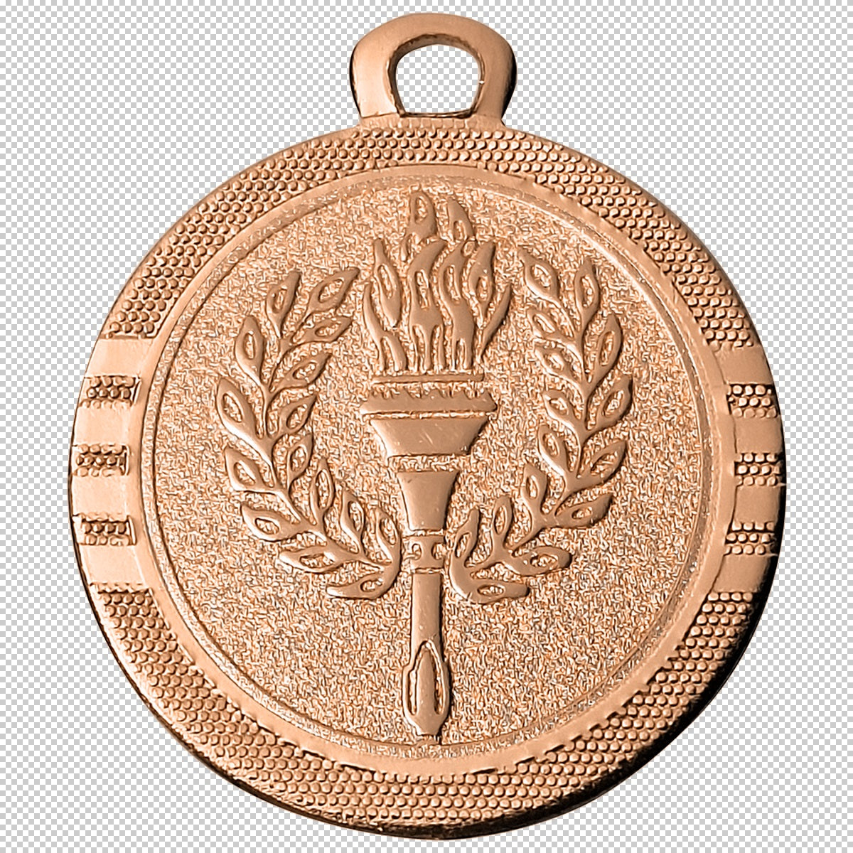 Médaille Neutre "Flamme Olympique" 32mm (réf. ME.064 F)