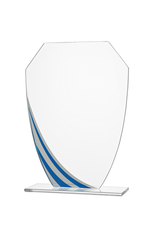 Trophée en verre en 3 tailles (réf. W191.09-W192.09-W193.09)(Bie)