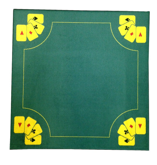 Tapis de Cartes 70x70cm 4 as - Jaune (réf.2074)