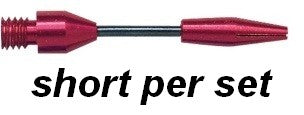 Tige Dart Steel Wire Short - rouge-noir (réf. 861)