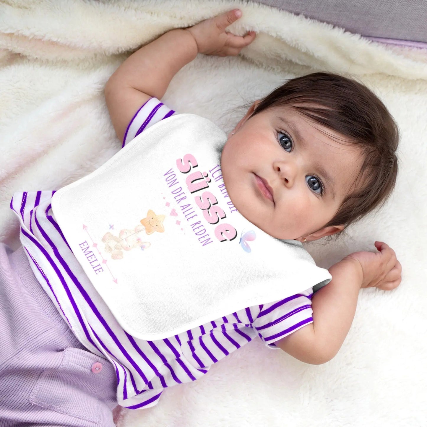 Bavette (bavoir) pour bébé (réf. BIBN-LB)