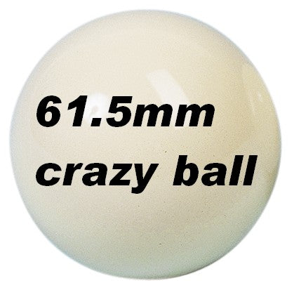Boule de billard  en vrac 61,5mm Crazy blanc (réf.3502)