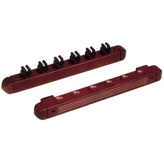 Porte-queue en 2 pièces Acajou-pour 6 queues (réf.1123)