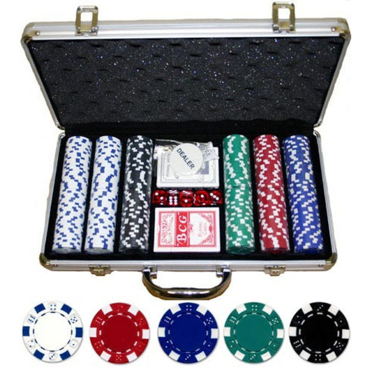 Jetons - Alum. Valise 300 Full House (réf. 2418)