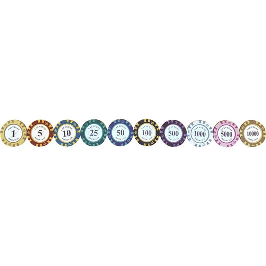 Jetons - Mallette D'aluminium Clay Crown 500 (réf. 2457)
