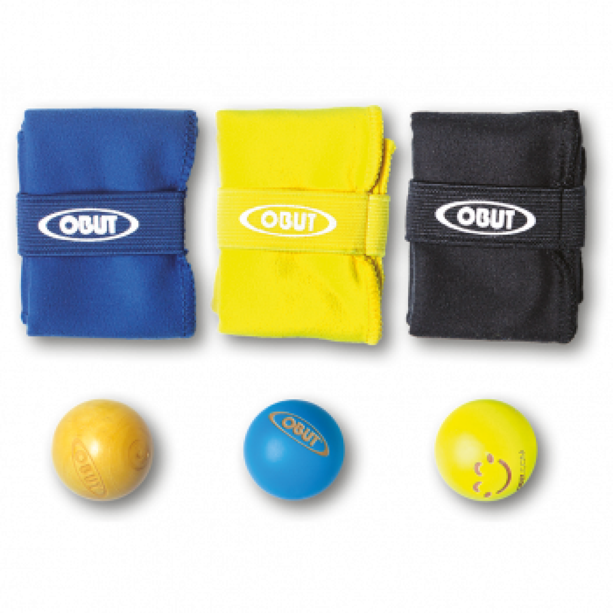 Nécessaire Pétanque Obut Chiffonnetes + Cochonnets (réf. 2885)