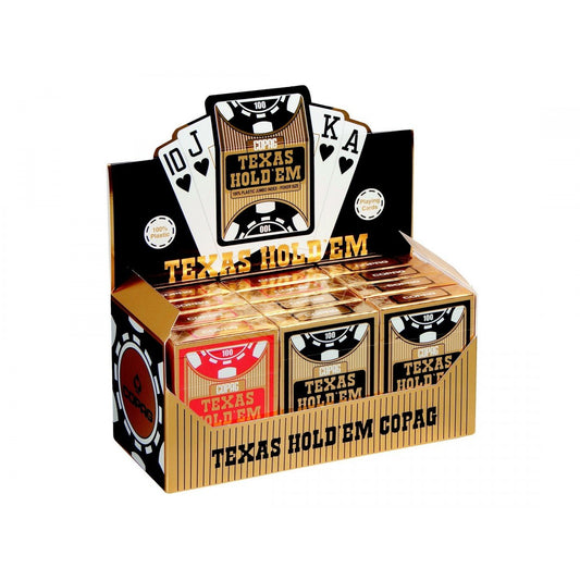Jeu De Cartes Copag Texas Jumbo Rouge ou Noir (réf. 3094)