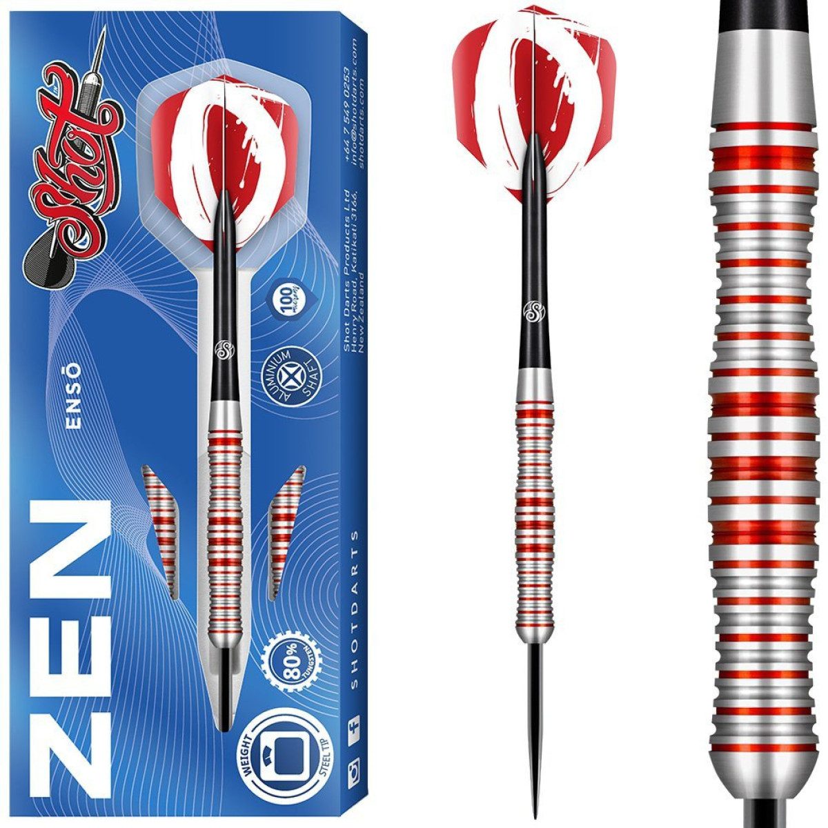 Fléchettes SHOT Zen Enso 80% (réf. 3226)