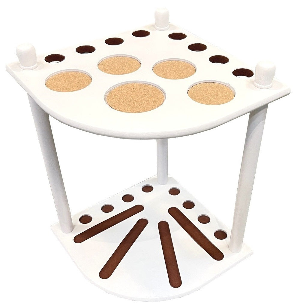 Porte-queues modèle coin 8 queues blanc (réf.3505)