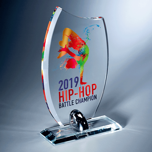 Trophée en verre en 3 tailles (réf. TV 4041)