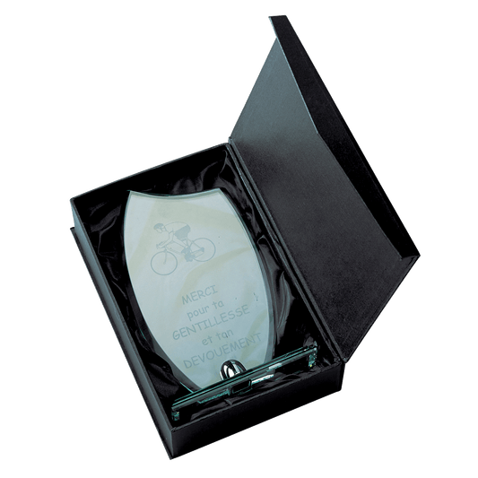 Trophée en verre en 3 tailles (réf. TV 4041)