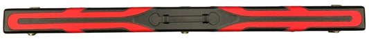 Coffret Queue Snooker 3pc. Simili noir-rouge (réf. 4521)