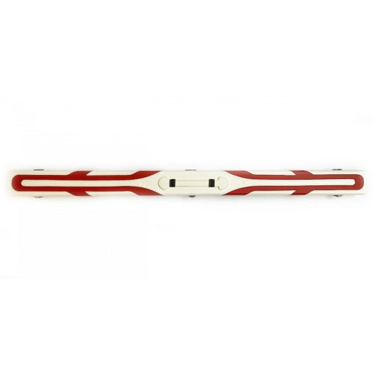 Coffret Queue Snooker 3pc. Simili Blanc-Rouge (réf. 4521)
