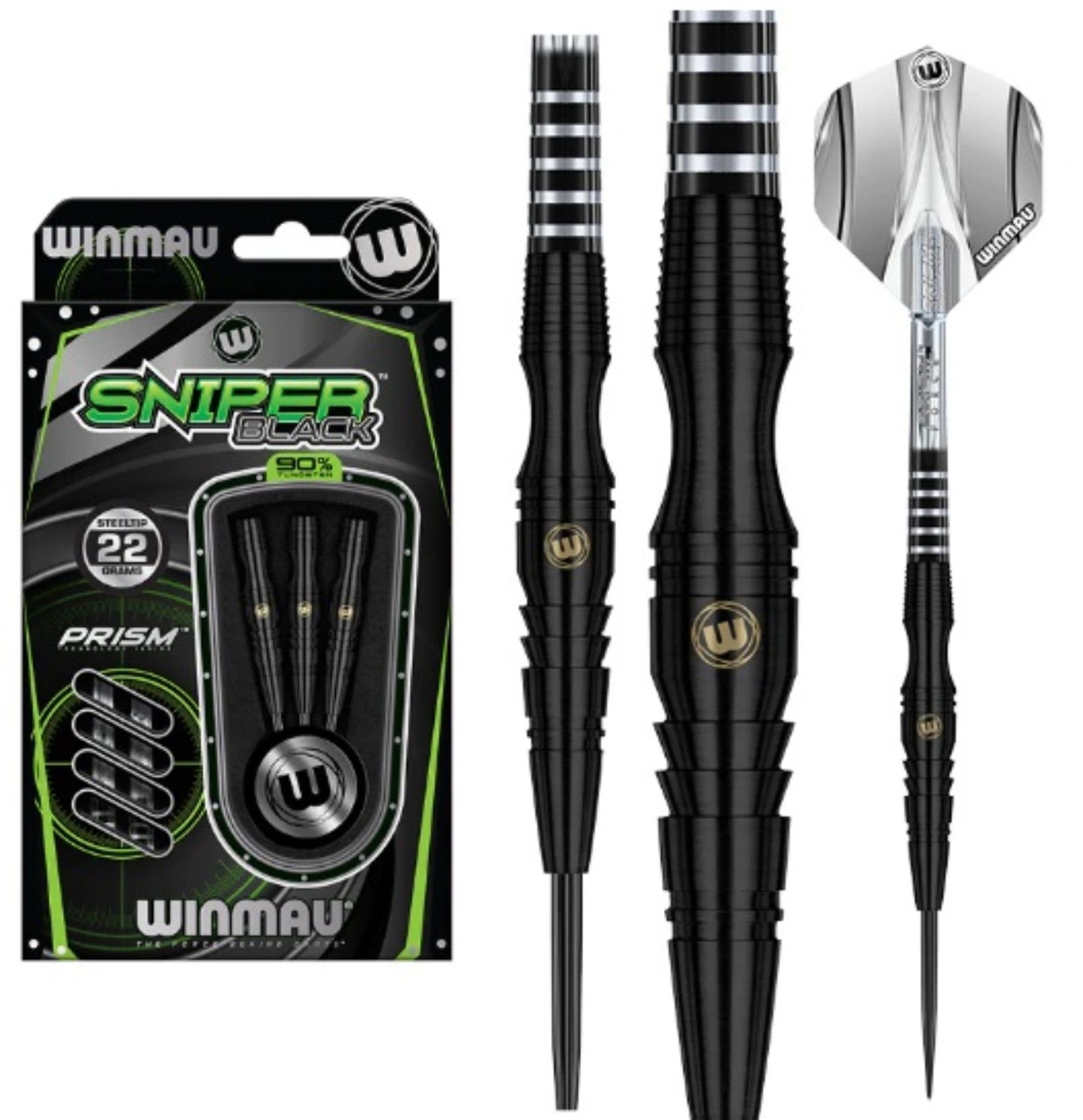 Fléchettes Darts Winmau Sniper Noir (réf. 4870)