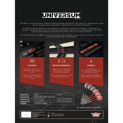 Cible Darts Electronique Universum Pro Bull's (réf. 5391)