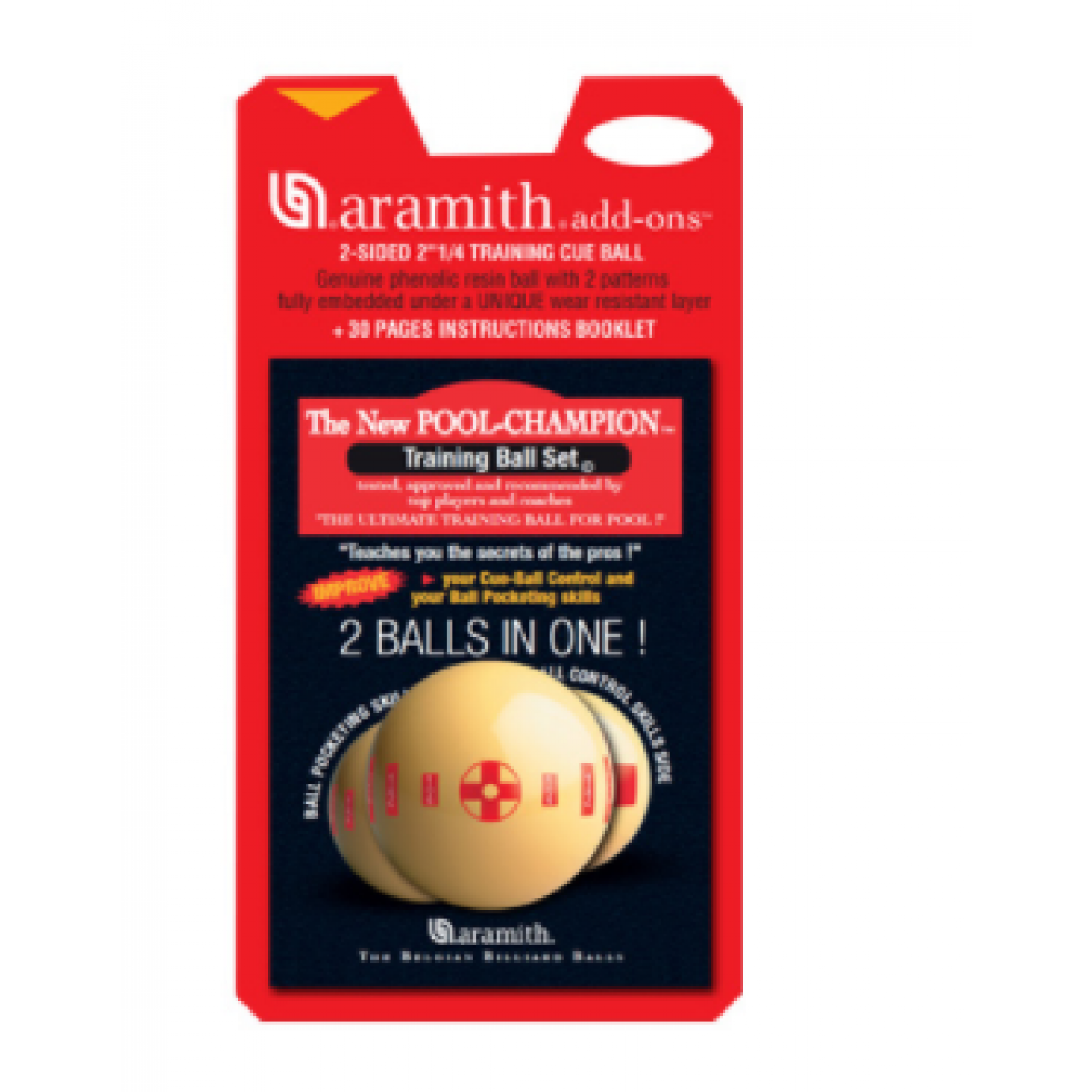 Boule D'entraînement Pool Champion Aramith + Livret D'instructions (réf. 5651)