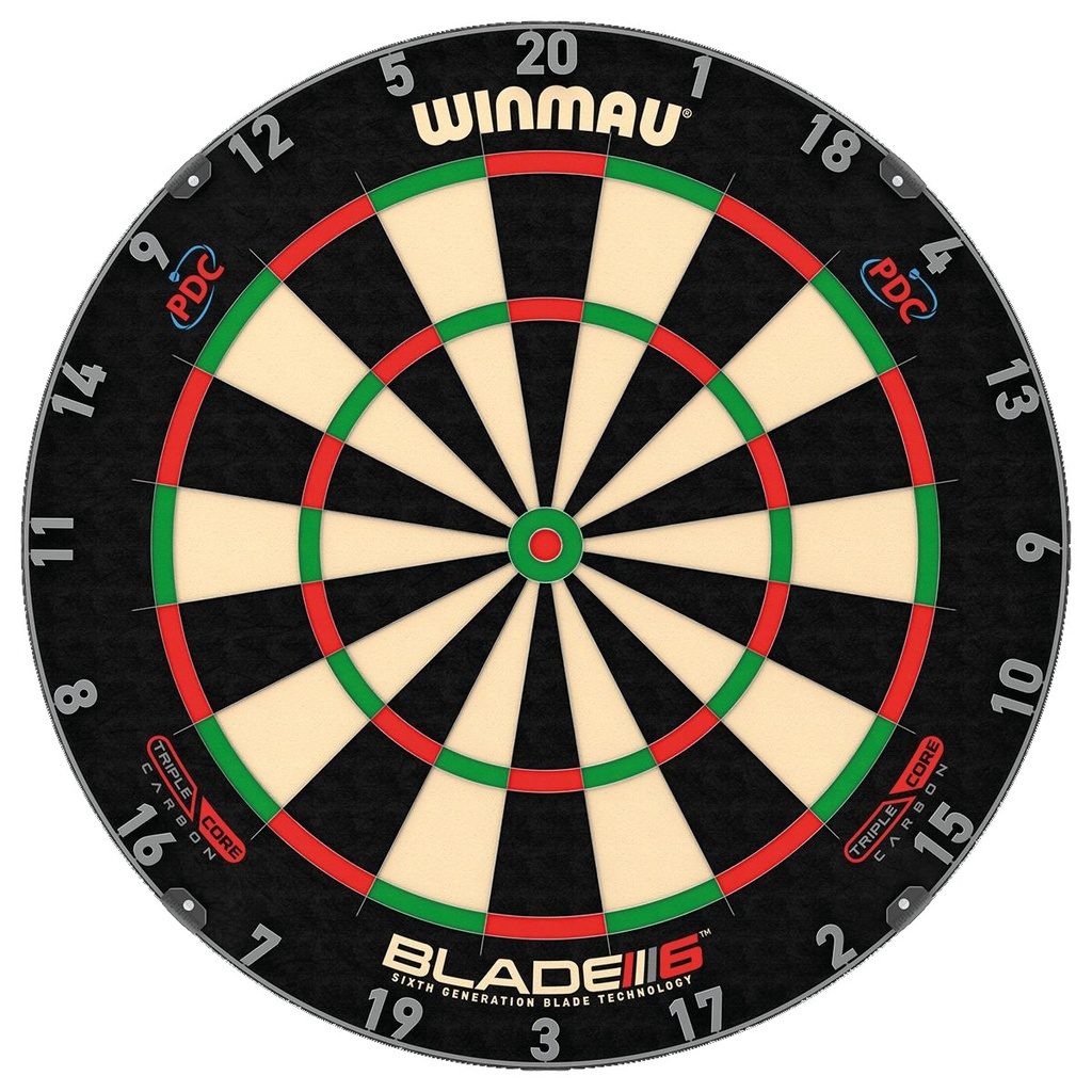 Cible Winmau Blade 6 Triple Core Cible officiël PDC (réf. 653)