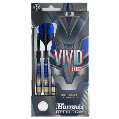 Fléchettes Harrows Vivid Brass Bleu (réf. 772)