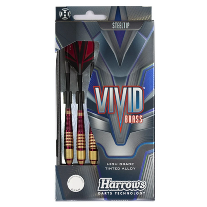 Fléchettes Harrows Vivid Brass Rouge (réf. 774)